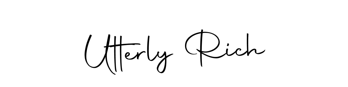 Once you've used our free online signature maker to create your best signature Autography-DOLnW style, it's time to enjoy all of the benefits that Utterly Rich name signing documents. Utterly Rich signature style 10 images and pictures png