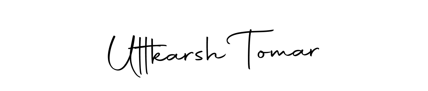Autography-DOLnW is a professional signature style that is perfect for those who want to add a touch of class to their signature. It is also a great choice for those who want to make their signature more unique. Get Uttkarsh Tomar name to fancy signature for free. Uttkarsh Tomar signature style 10 images and pictures png