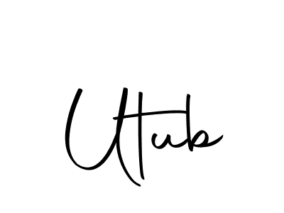 Use a signature maker to create a handwritten signature online. With this signature software, you can design (Autography-DOLnW) your own signature for name Utub. Utub signature style 10 images and pictures png