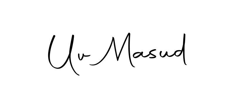 Create a beautiful signature design for name Uv Masud. With this signature (Autography-DOLnW) fonts, you can make a handwritten signature for free. Uv Masud signature style 10 images and pictures png