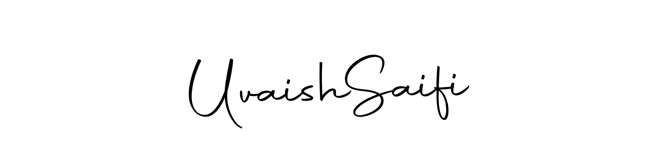 Design your own signature with our free online signature maker. With this signature software, you can create a handwritten (Autography-DOLnW) signature for name Uvaish  Saifi. Uvaish  Saifi signature style 10 images and pictures png