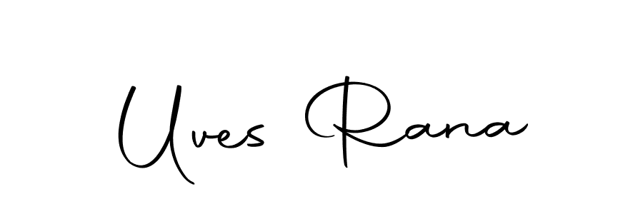 You should practise on your own different ways (Autography-DOLnW) to write your name (Uves Rana) in signature. don't let someone else do it for you. Uves Rana signature style 10 images and pictures png
