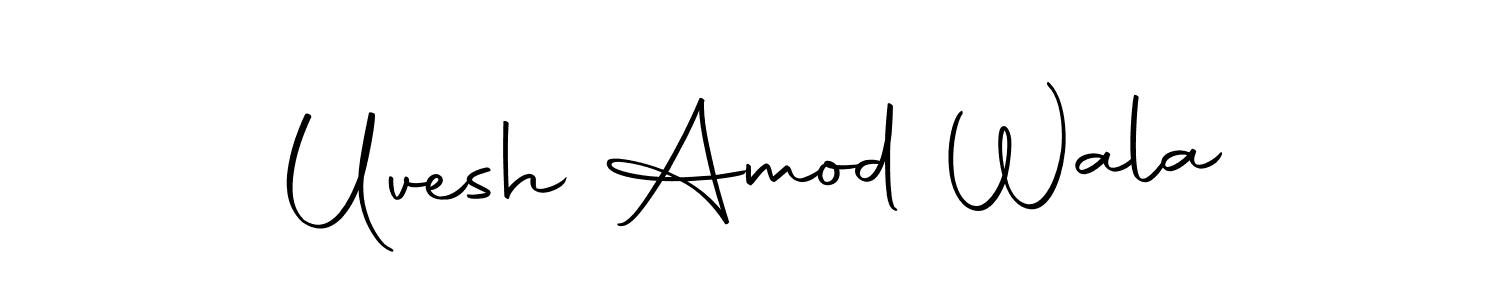 Here are the top 10 professional signature styles for the name Uvesh Amod Wala. These are the best autograph styles you can use for your name. Uvesh Amod Wala signature style 10 images and pictures png