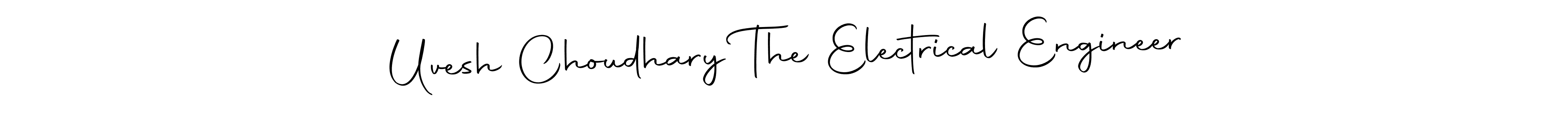 Create a beautiful signature design for name Uvesh Choudhary The Electrical Engineer. With this signature (Autography-DOLnW) fonts, you can make a handwritten signature for free. Uvesh Choudhary The Electrical Engineer signature style 10 images and pictures png