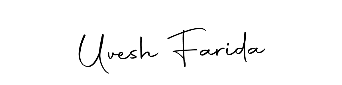 How to Draw Uvesh Farida signature style? Autography-DOLnW is a latest design signature styles for name Uvesh Farida. Uvesh Farida signature style 10 images and pictures png