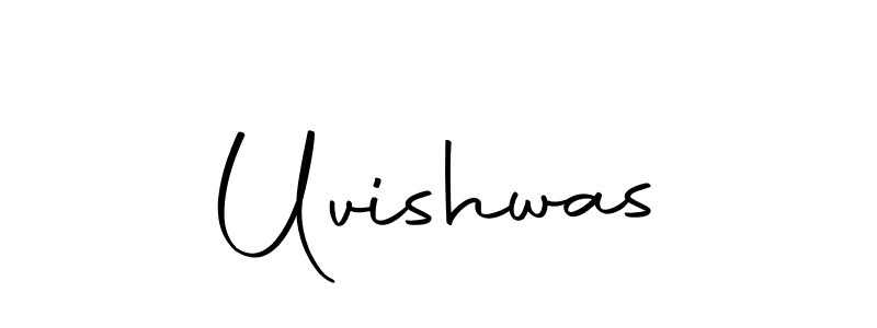 The best way (Autography-DOLnW) to make a short signature is to pick only two or three words in your name. The name Uvishwas include a total of six letters. For converting this name. Uvishwas signature style 10 images and pictures png