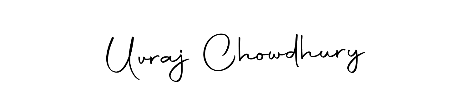 The best way (Autography-DOLnW) to make a short signature is to pick only two or three words in your name. The name Uvraj Chowdhury include a total of six letters. For converting this name. Uvraj Chowdhury signature style 10 images and pictures png