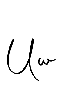 This is the best signature style for the Uw name. Also you like these signature font (Autography-DOLnW). Mix name signature. Uw signature style 10 images and pictures png