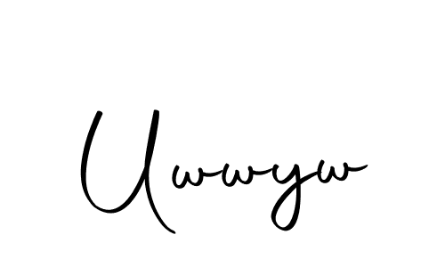 How to Draw Uwwyw signature style? Autography-DOLnW is a latest design signature styles for name Uwwyw. Uwwyw signature style 10 images and pictures png