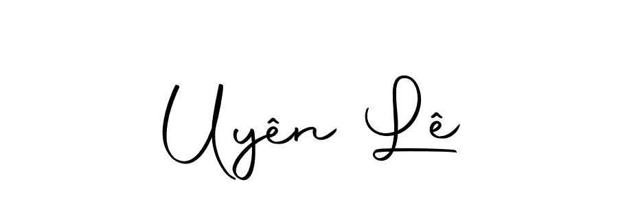 Autography-DOLnW is a professional signature style that is perfect for those who want to add a touch of class to their signature. It is also a great choice for those who want to make their signature more unique. Get Uyên Lê name to fancy signature for free. Uyên Lê signature style 10 images and pictures png