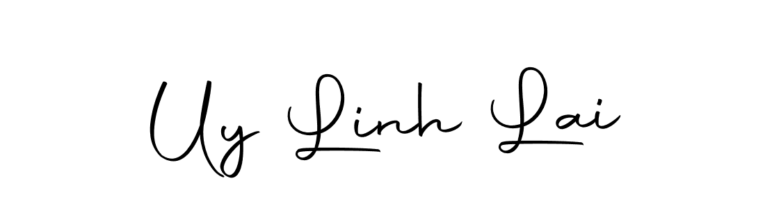 Create a beautiful signature design for name Uy Linh Lai. With this signature (Autography-DOLnW) fonts, you can make a handwritten signature for free. Uy Linh Lai signature style 10 images and pictures png