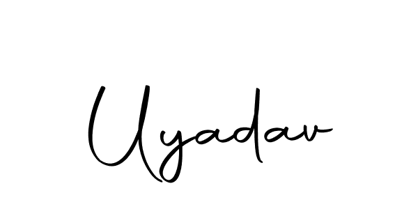 You should practise on your own different ways (Autography-DOLnW) to write your name (Uyadav) in signature. don't let someone else do it for you. Uyadav signature style 10 images and pictures png