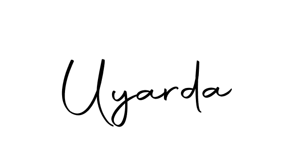 Design your own signature with our free online signature maker. With this signature software, you can create a handwritten (Autography-DOLnW) signature for name Uyarda. Uyarda signature style 10 images and pictures png