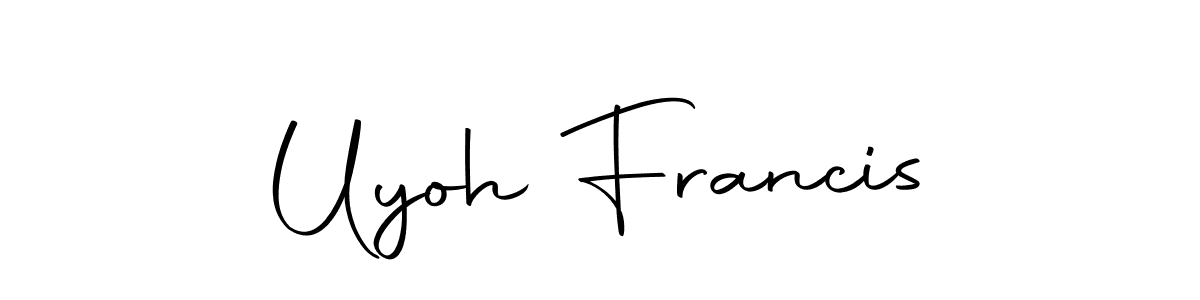This is the best signature style for the Uyoh Francis name. Also you like these signature font (Autography-DOLnW). Mix name signature. Uyoh Francis signature style 10 images and pictures png