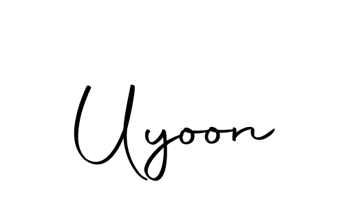 Design your own signature with our free online signature maker. With this signature software, you can create a handwritten (Autography-DOLnW) signature for name Uyoon. Uyoon signature style 10 images and pictures png