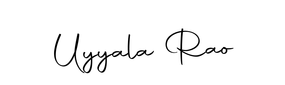Create a beautiful signature design for name Uyyala Rao. With this signature (Autography-DOLnW) fonts, you can make a handwritten signature for free. Uyyala Rao signature style 10 images and pictures png