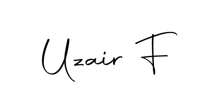 You can use this online signature creator to create a handwritten signature for the name Uzair F. This is the best online autograph maker. Uzair F signature style 10 images and pictures png