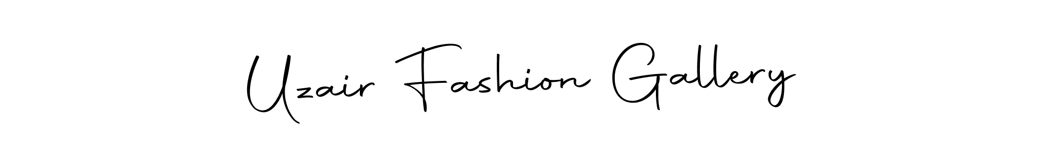 Similarly Autography-DOLnW is the best handwritten signature design. Signature creator online .You can use it as an online autograph creator for name Uzair Fashion Gallery. Uzair Fashion Gallery signature style 10 images and pictures png