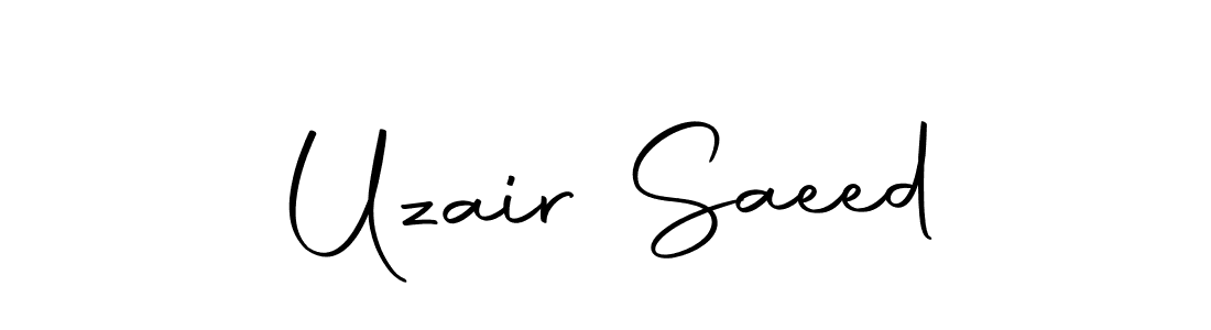 You should practise on your own different ways (Autography-DOLnW) to write your name (Uzair Saeed) in signature. don't let someone else do it for you. Uzair Saeed signature style 10 images and pictures png