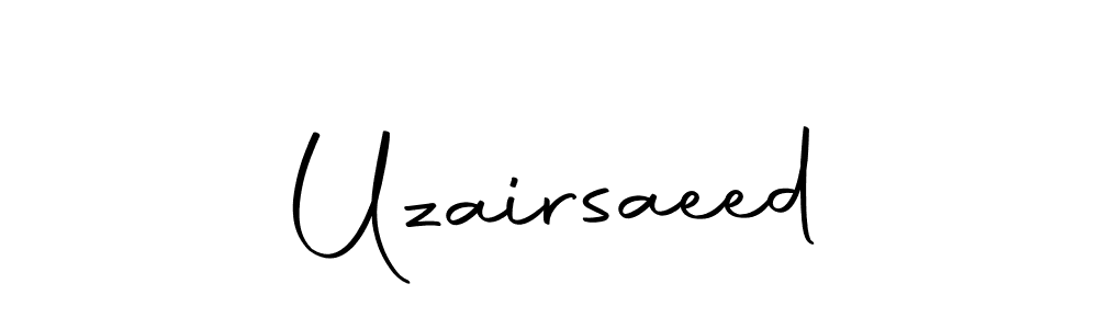 The best way (Autography-DOLnW) to make a short signature is to pick only two or three words in your name. The name Uzairsaeed include a total of six letters. For converting this name. Uzairsaeed signature style 10 images and pictures png