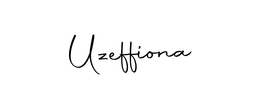 How to make Uzeffiona signature? Autography-DOLnW is a professional autograph style. Create handwritten signature for Uzeffiona name. Uzeffiona signature style 10 images and pictures png