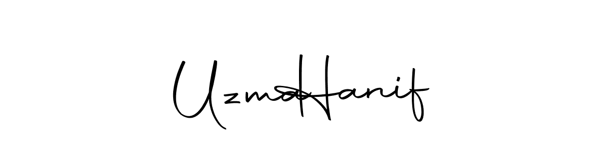 Uzma   Hanif stylish signature style. Best Handwritten Sign (Autography-DOLnW) for my name. Handwritten Signature Collection Ideas for my name Uzma   Hanif. Uzma   Hanif signature style 10 images and pictures png