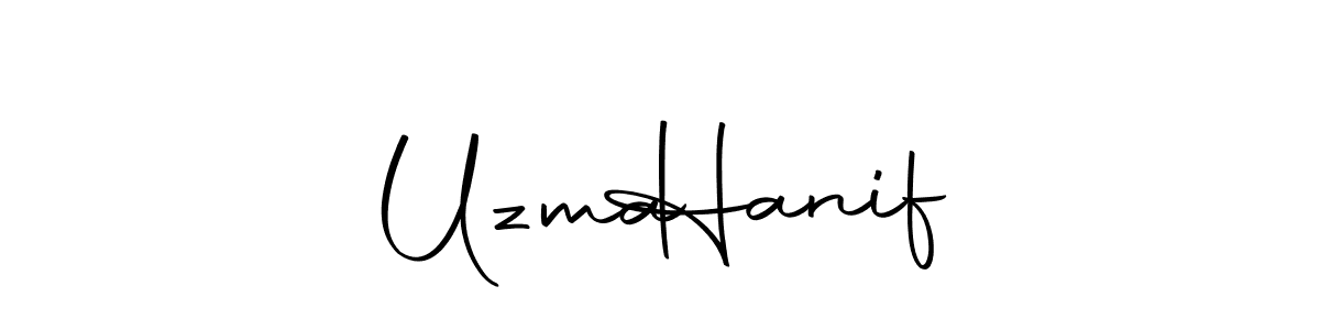 Make a beautiful signature design for name Uzma   Hanif. With this signature (Autography-DOLnW) style, you can create a handwritten signature for free. Uzma   Hanif signature style 10 images and pictures png