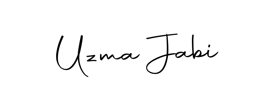 Here are the top 10 professional signature styles for the name Uzma Jabi. These are the best autograph styles you can use for your name. Uzma Jabi signature style 10 images and pictures png