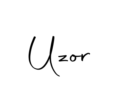 Design your own signature with our free online signature maker. With this signature software, you can create a handwritten (Autography-DOLnW) signature for name Uzor. Uzor signature style 10 images and pictures png