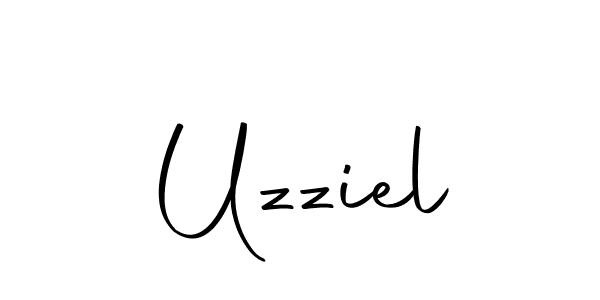 Uzziel stylish signature style. Best Handwritten Sign (Autography-DOLnW) for my name. Handwritten Signature Collection Ideas for my name Uzziel. Uzziel signature style 10 images and pictures png