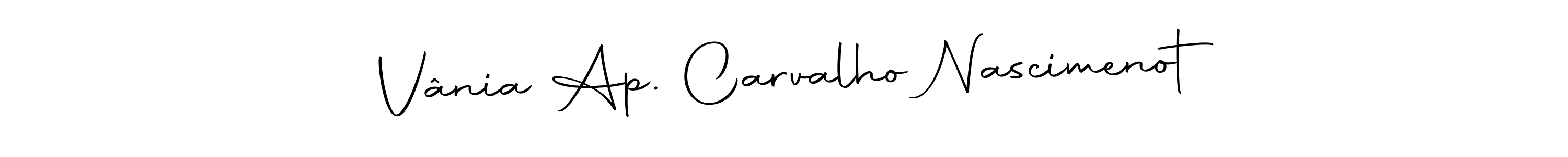 How to make Vânia Ap. Carvalho Nascimenot name signature. Use Autography-DOLnW style for creating short signs online. This is the latest handwritten sign. Vânia Ap. Carvalho Nascimenot signature style 10 images and pictures png