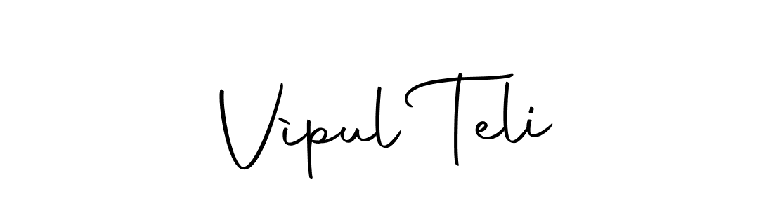 Make a beautiful signature design for name Vìpul Teli. With this signature (Autography-DOLnW) style, you can create a handwritten signature for free. Vìpul Teli signature style 10 images and pictures png