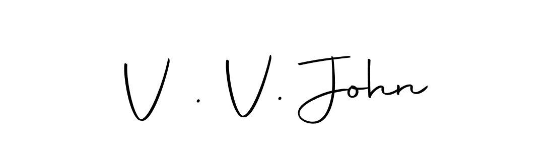 Make a beautiful signature design for name V . V. John. With this signature (Autography-DOLnW) style, you can create a handwritten signature for free. V . V. John signature style 10 images and pictures png