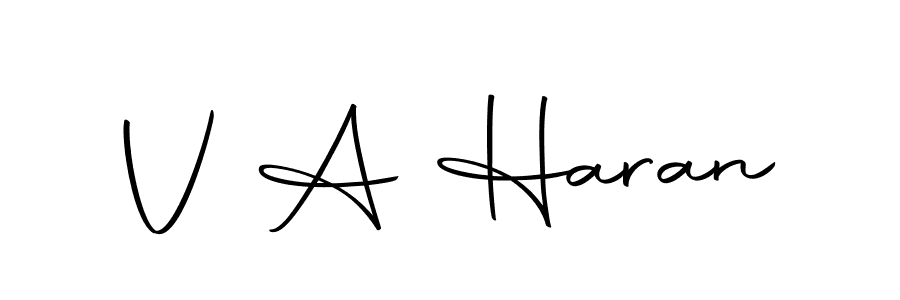 Similarly Autography-DOLnW is the best handwritten signature design. Signature creator online .You can use it as an online autograph creator for name V A Haran. V A Haran signature style 10 images and pictures png