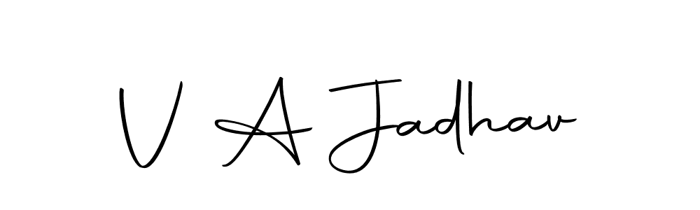 You can use this online signature creator to create a handwritten signature for the name V A Jadhav. This is the best online autograph maker. V A Jadhav signature style 10 images and pictures png