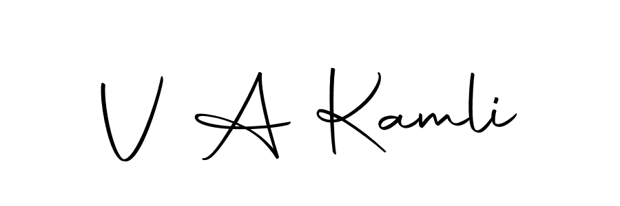 Similarly Autography-DOLnW is the best handwritten signature design. Signature creator online .You can use it as an online autograph creator for name V A Kamli. V A Kamli signature style 10 images and pictures png