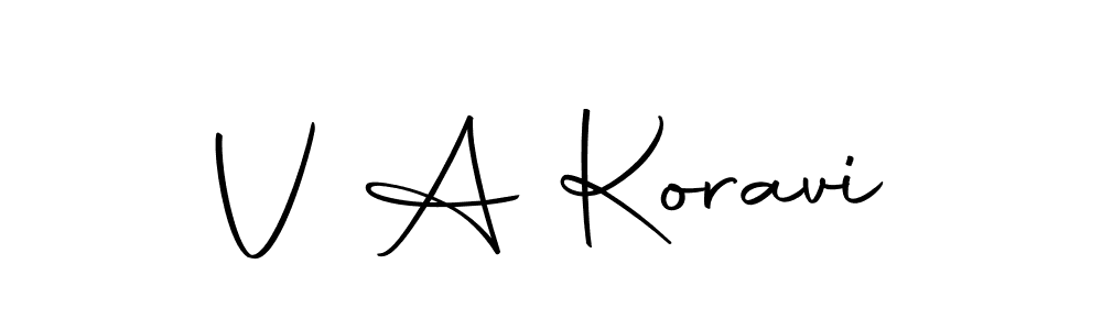 How to Draw V A Koravi signature style? Autography-DOLnW is a latest design signature styles for name V A Koravi. V A Koravi signature style 10 images and pictures png