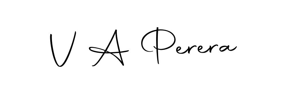Design your own signature with our free online signature maker. With this signature software, you can create a handwritten (Autography-DOLnW) signature for name V A Perera. V A Perera signature style 10 images and pictures png