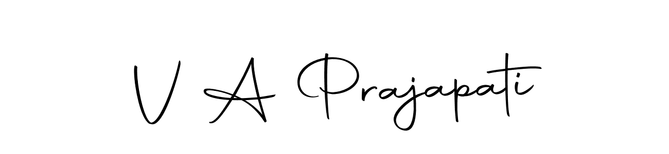 It looks lik you need a new signature style for name V A Prajapati. Design unique handwritten (Autography-DOLnW) signature with our free signature maker in just a few clicks. V A Prajapati signature style 10 images and pictures png