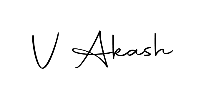 Similarly Autography-DOLnW is the best handwritten signature design. Signature creator online .You can use it as an online autograph creator for name V Akash. V Akash signature style 10 images and pictures png