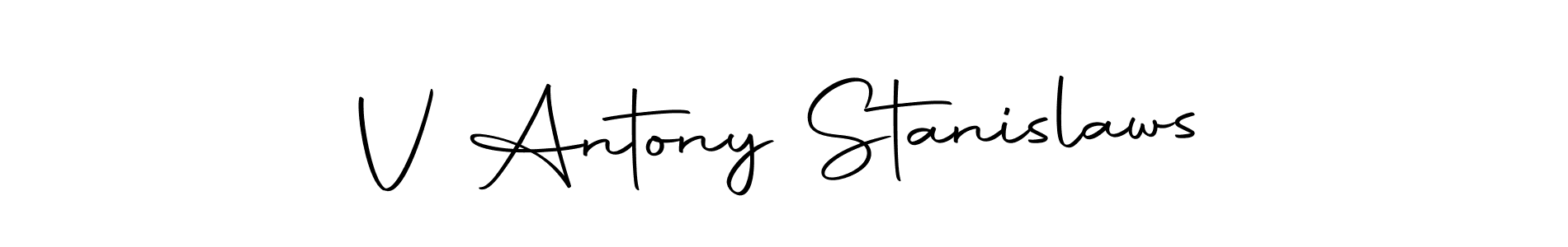Best and Professional Signature Style for V Antony Stanislaws. Autography-DOLnW Best Signature Style Collection. V Antony Stanislaws signature style 10 images and pictures png