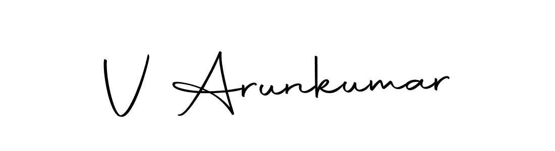 This is the best signature style for the V Arunkumar name. Also you like these signature font (Autography-DOLnW). Mix name signature. V Arunkumar signature style 10 images and pictures png