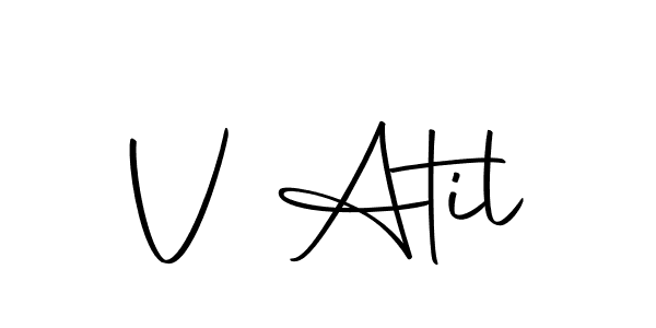 if you are searching for the best signature style for your name V Atil. so please give up your signature search. here we have designed multiple signature styles  using Autography-DOLnW. V Atil signature style 10 images and pictures png