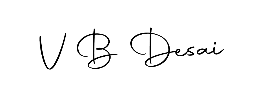 Make a beautiful signature design for name V B Desai. With this signature (Autography-DOLnW) style, you can create a handwritten signature for free. V B Desai signature style 10 images and pictures png