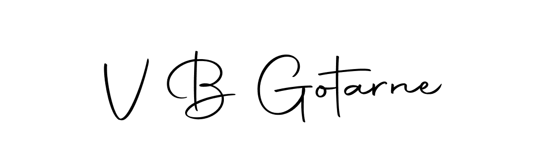 Also we have V B Gotarne name is the best signature style. Create professional handwritten signature collection using Autography-DOLnW autograph style. V B Gotarne signature style 10 images and pictures png