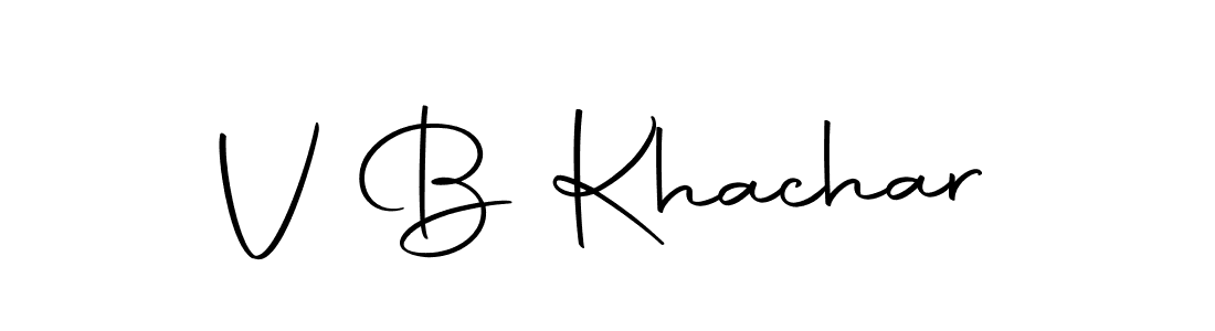 You can use this online signature creator to create a handwritten signature for the name V B Khachar. This is the best online autograph maker. V B Khachar signature style 10 images and pictures png