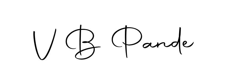 Make a beautiful signature design for name V B Pande. With this signature (Autography-DOLnW) style, you can create a handwritten signature for free. V B Pande signature style 10 images and pictures png