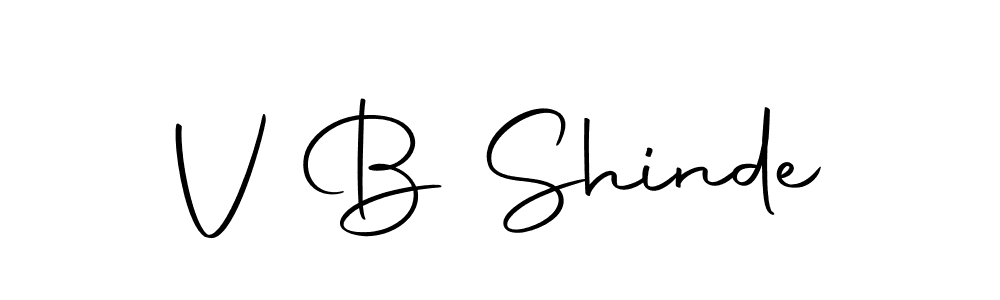 Use a signature maker to create a handwritten signature online. With this signature software, you can design (Autography-DOLnW) your own signature for name V B Shinde. V B Shinde signature style 10 images and pictures png