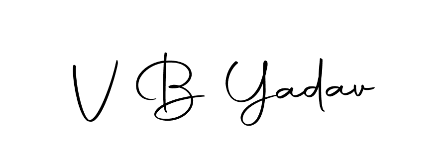 Use a signature maker to create a handwritten signature online. With this signature software, you can design (Autography-DOLnW) your own signature for name V B Yadav. V B Yadav signature style 10 images and pictures png