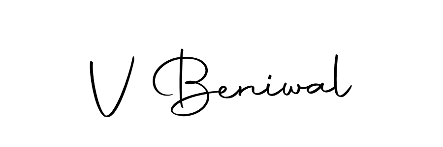 You should practise on your own different ways (Autography-DOLnW) to write your name (V Beniwal) in signature. don't let someone else do it for you. V Beniwal signature style 10 images and pictures png